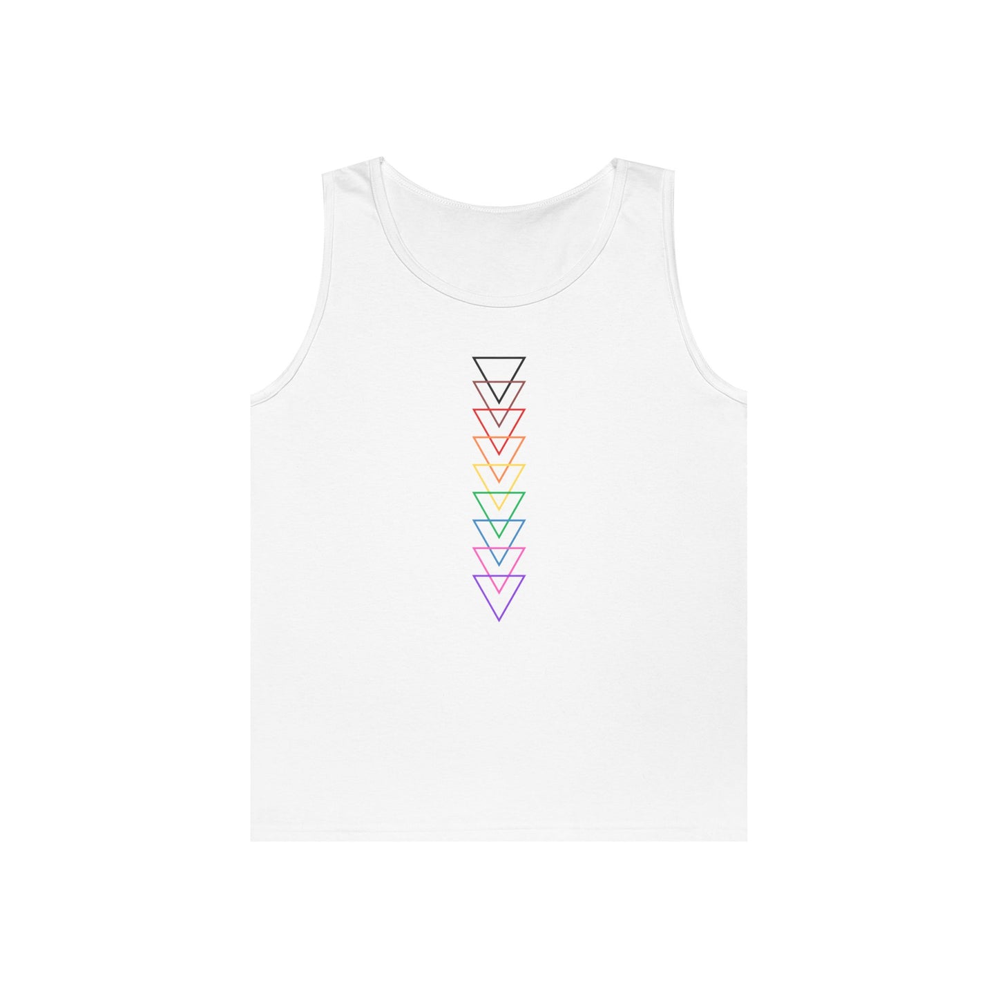 LGBTQ+ Pride Arrows Design Unisex Heavy Cotton Tank Top - Summer Vibes