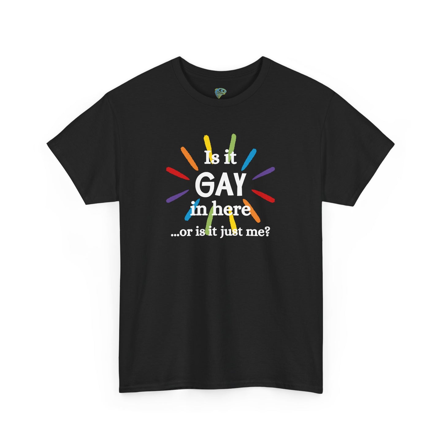 Is it GAY in Here? Unisex Heavy Cotton Tee - LGBTQ+ Pride Shirt