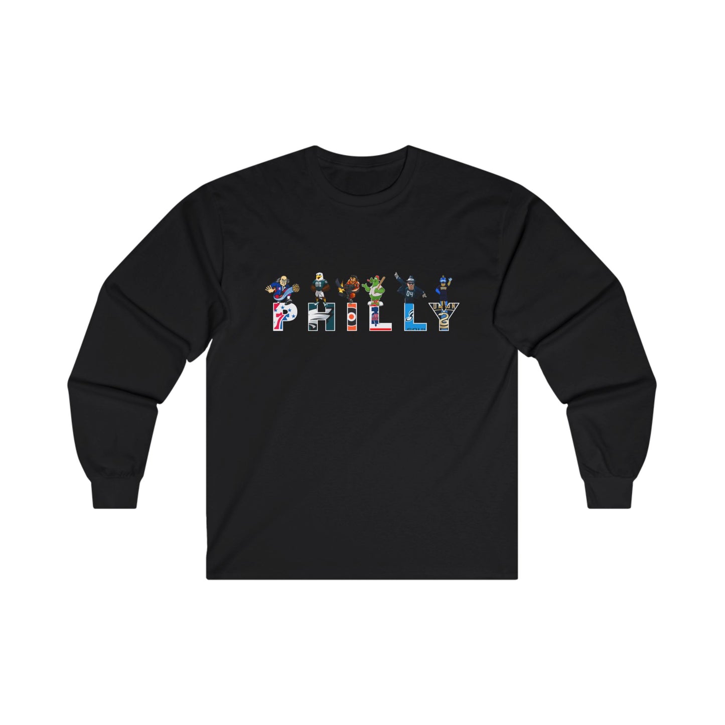Philly Sports Mascots Long-Sleeved Tee