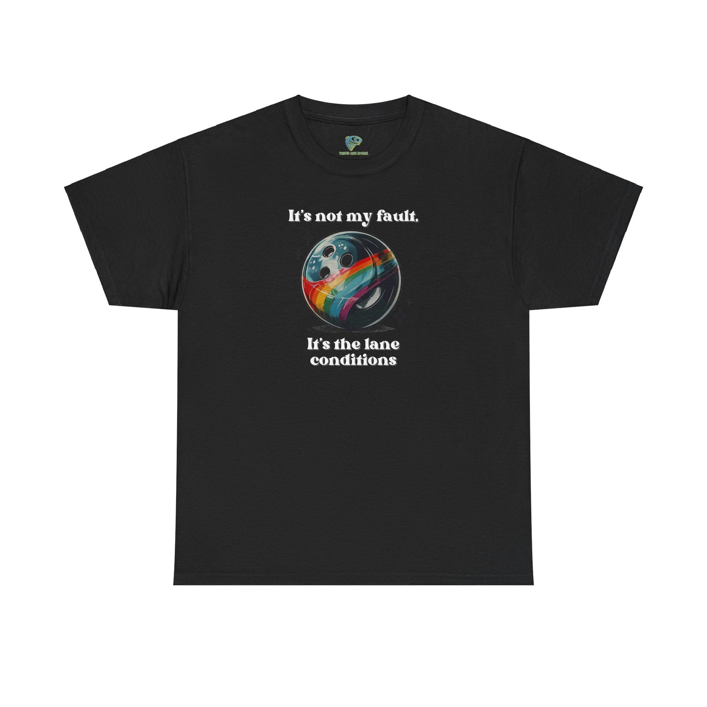 Funny Bowling Tee, 'It's The Lane Conditions' Unisex T-Shirt