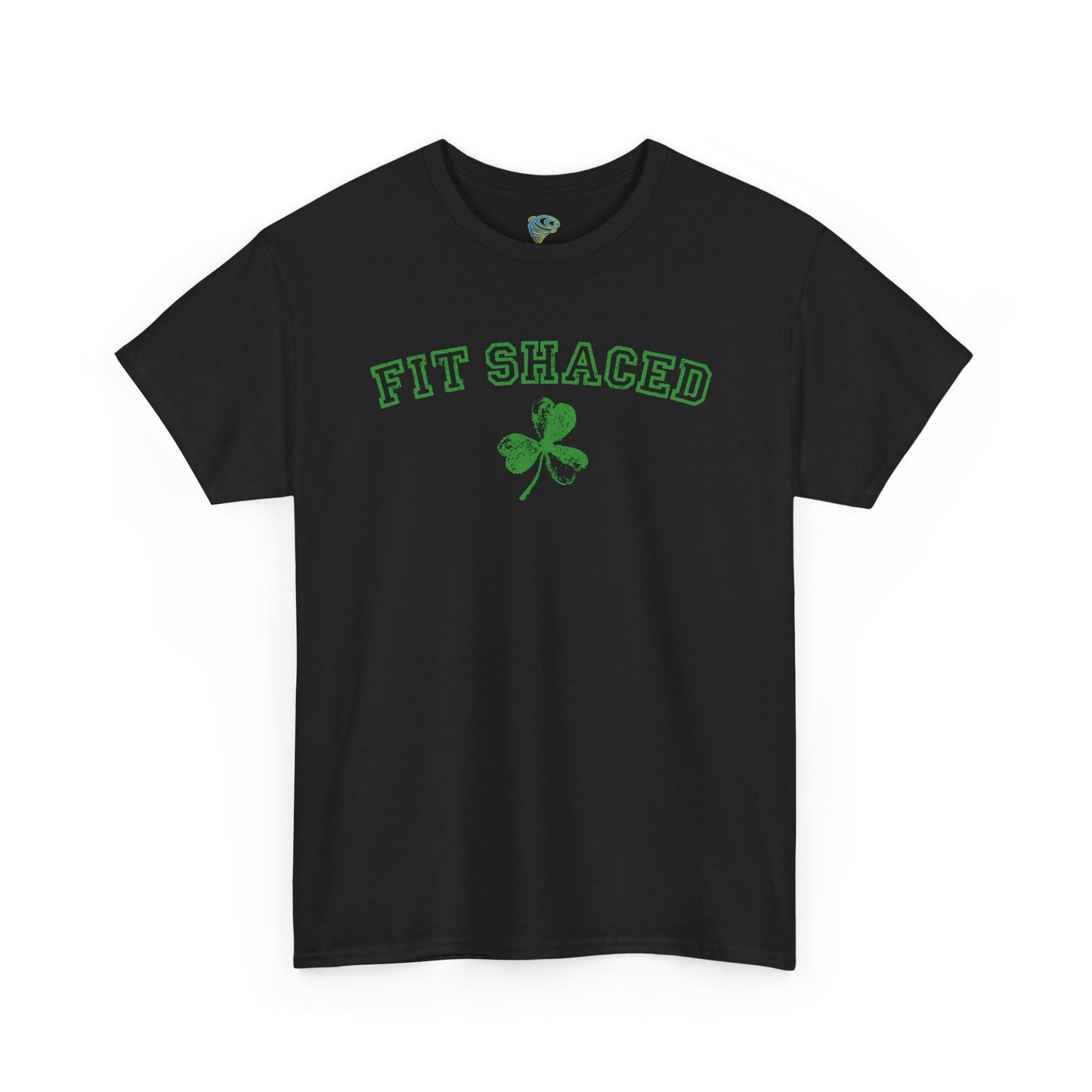 Funny St. Patrick's Day Unisex Heavy Cotton Tee - "Fit Shaced" Shamrock Design