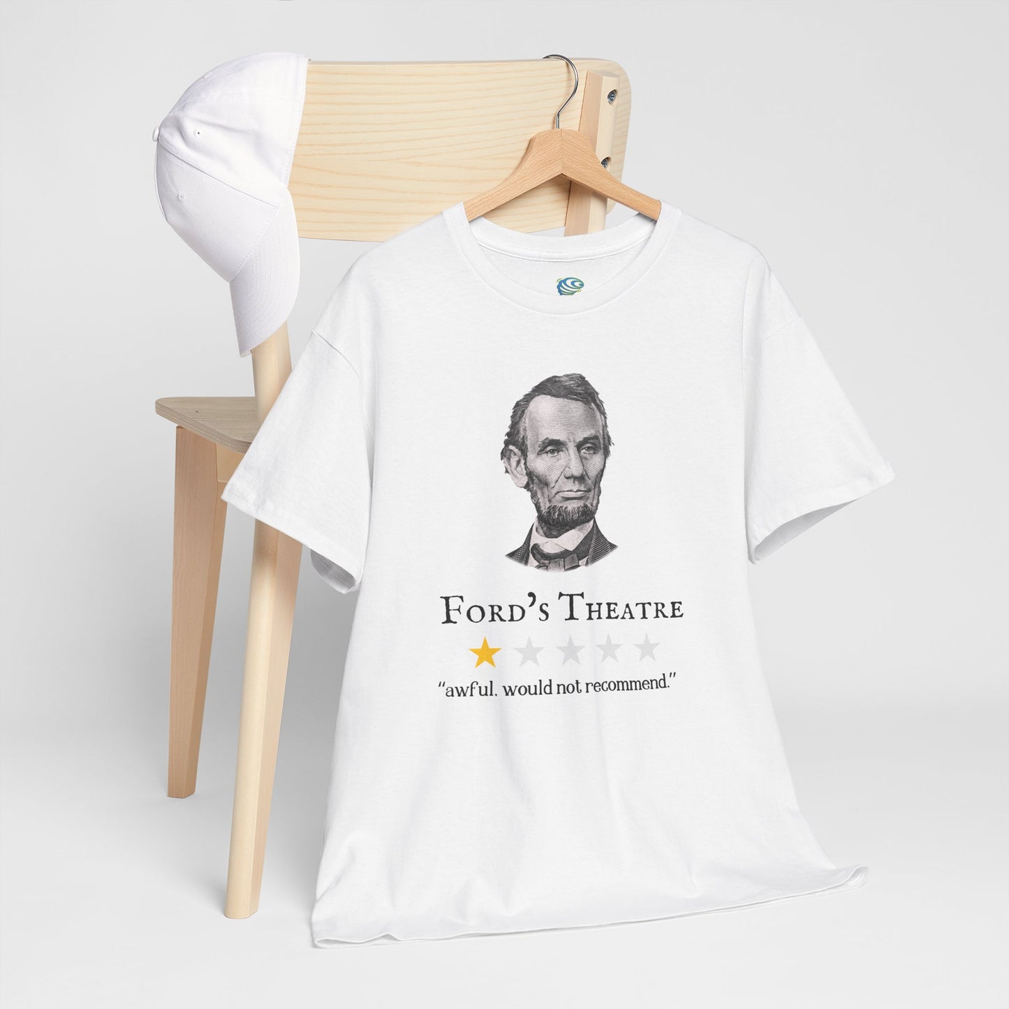 Funny Abraham Lincoln Ford's Theater Google Review Unisex Tee