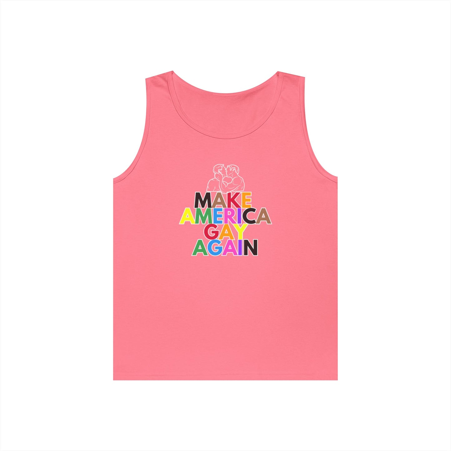 Make America Gay Again Unisex Heavy Cotton Tank Top - LGBTQ+ Pride Wear