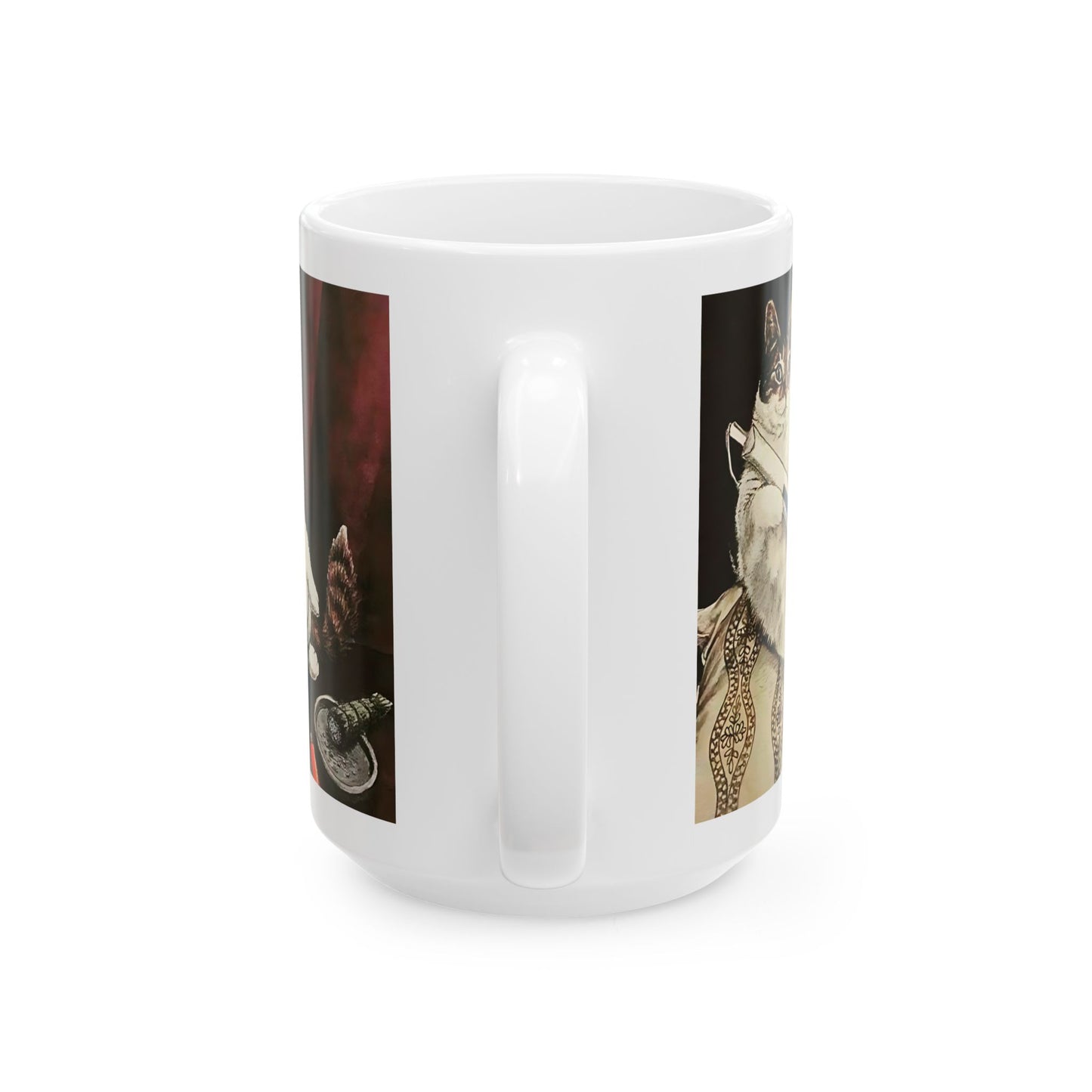 Coffee Mug Funny Cat Toy Adult Humor 15oz Ceramic