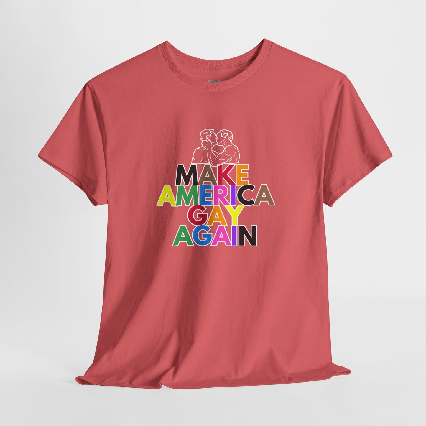 Make America Gay Again Unisex Heavy Cotton Tee - Pride & LGBTQ+ Support