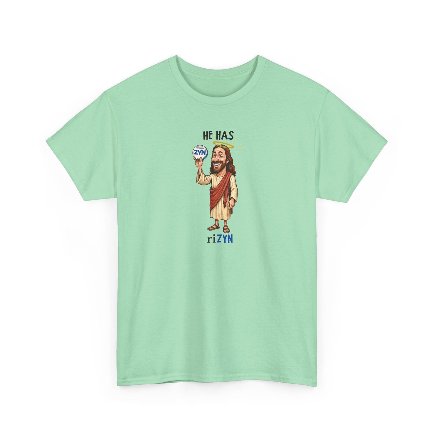 Humorous Easter Unisex Heavy Cotton Tee - 'He Has riZYN'