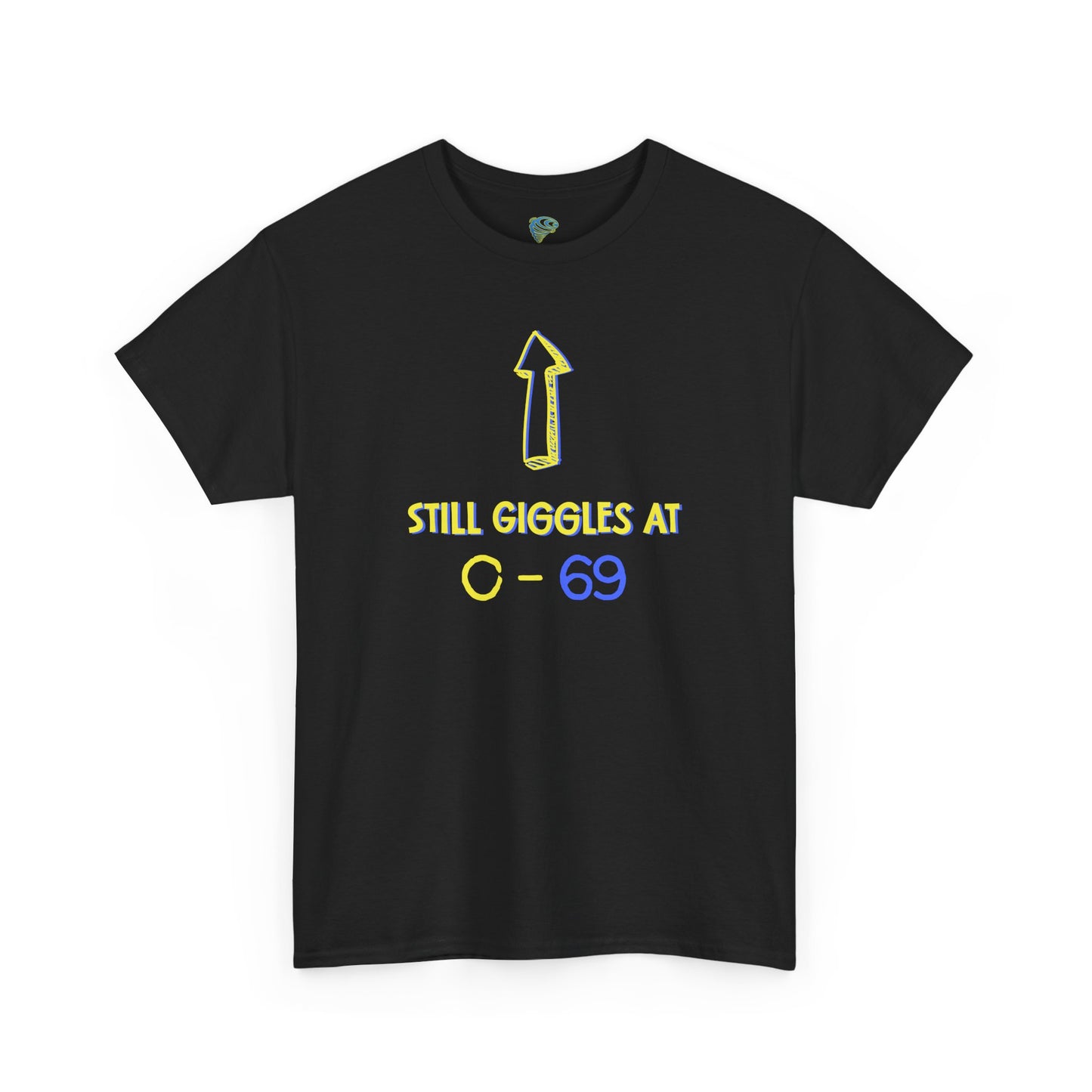 Funny Unisex Heavy Cotton Tee - "Still Giggles at O-69"