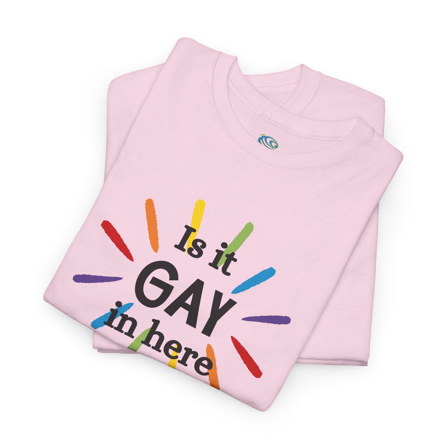 Is it GAY in Here? Unisex Heavy Cotton Tee - LGBTQ+ Pride Shirt