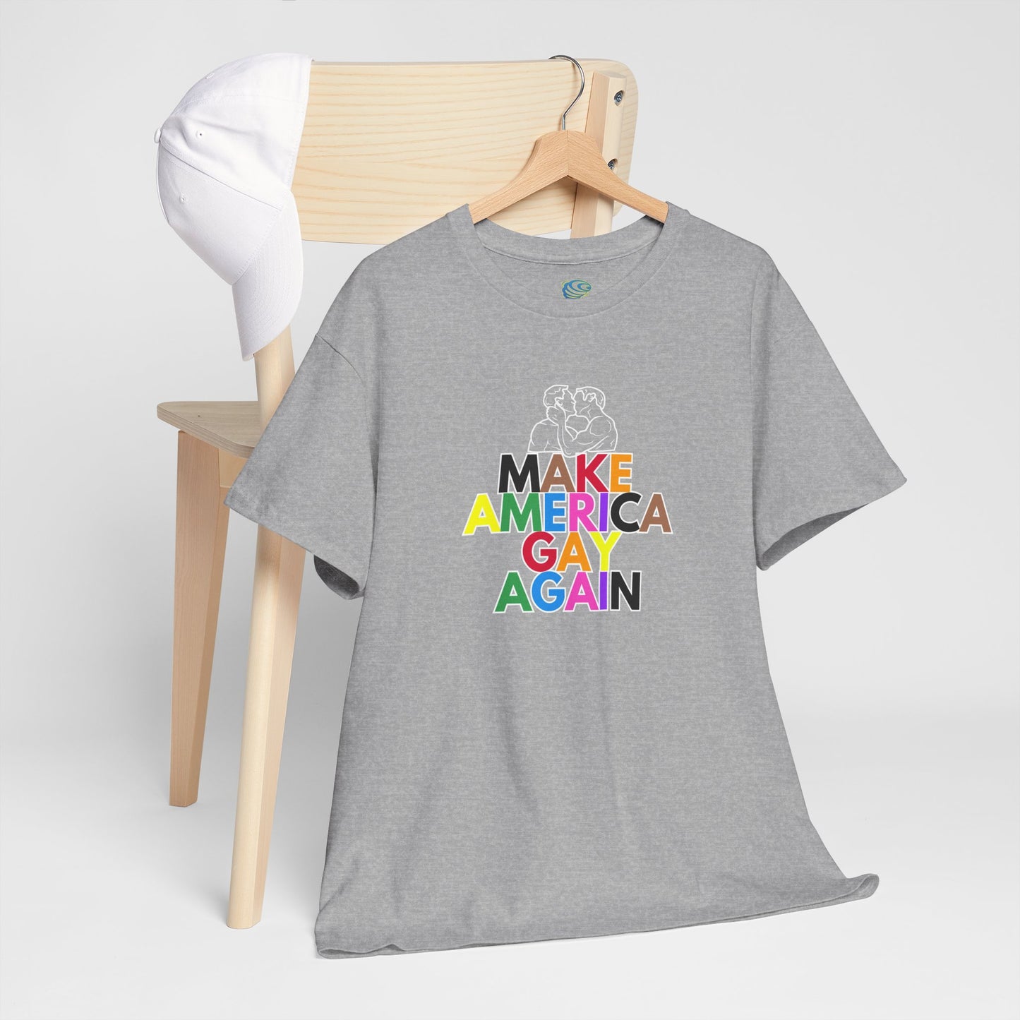 Make America Gay Again Unisex Heavy Cotton Tee - Pride & LGBTQ+ Support