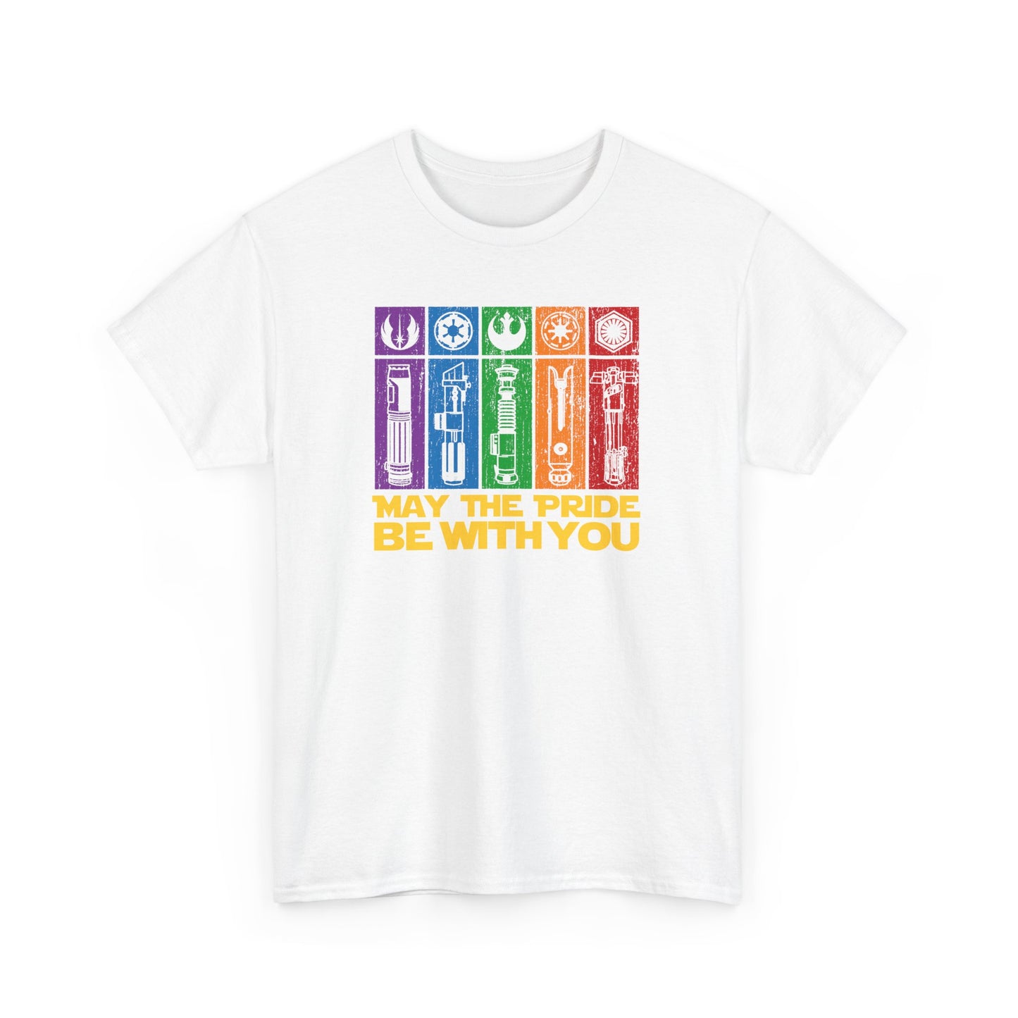 Pride-Themed Unisex Heavy Cotton Tee - "May the Pride Be With You"