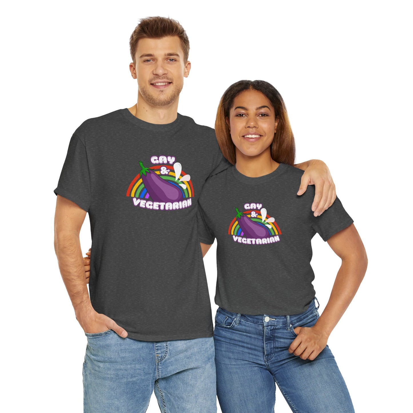 Gay Vegetarian Unisex Tee - Adult Humor Shirt