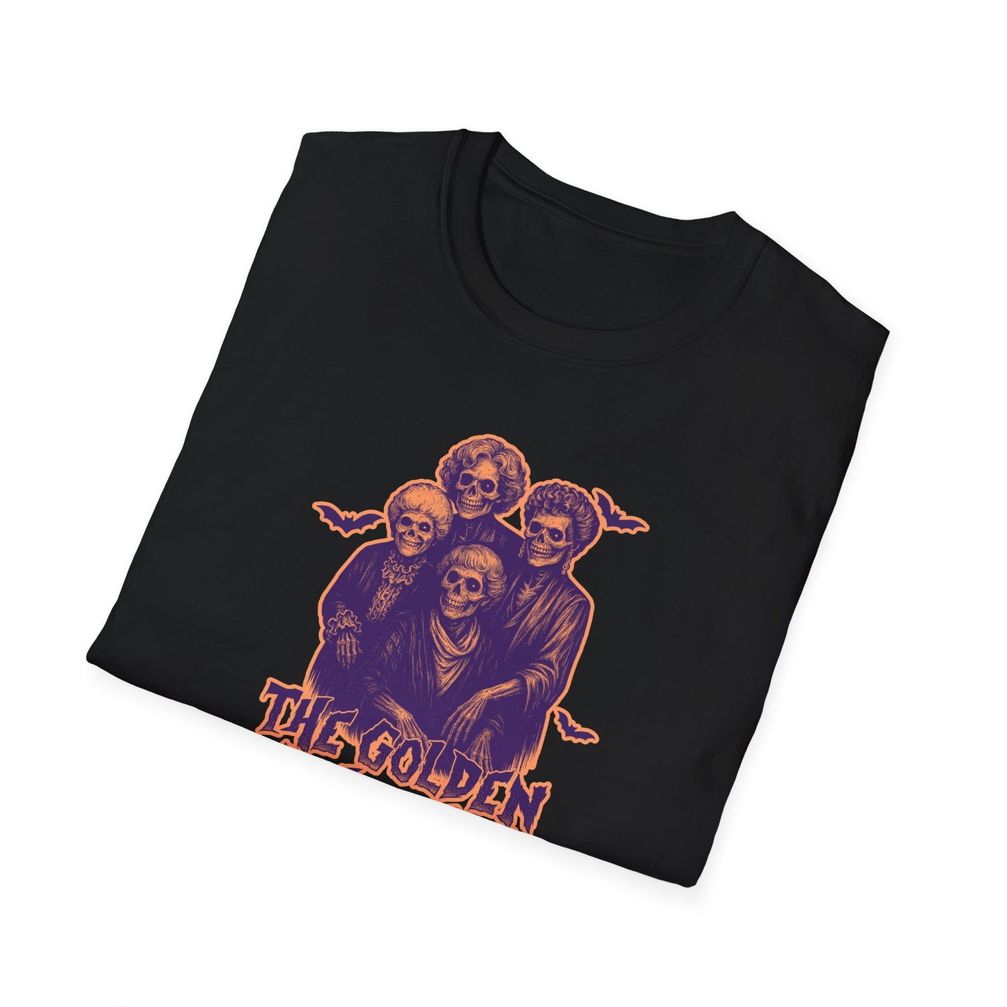 The Golden Ghouls Unisex Softstyle T-Shirt, Sitcom Inspired Halloween Shirt, Ghoul Tee, Spooky Apparel, Ghostly Gift, Festival Wear