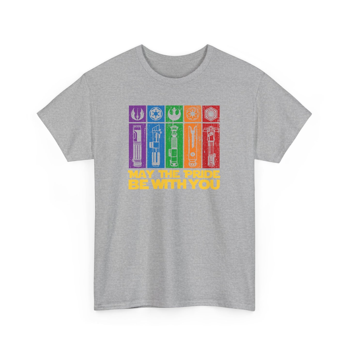 Pride-Themed Unisex Heavy Cotton Tee - "May the Pride Be With You"