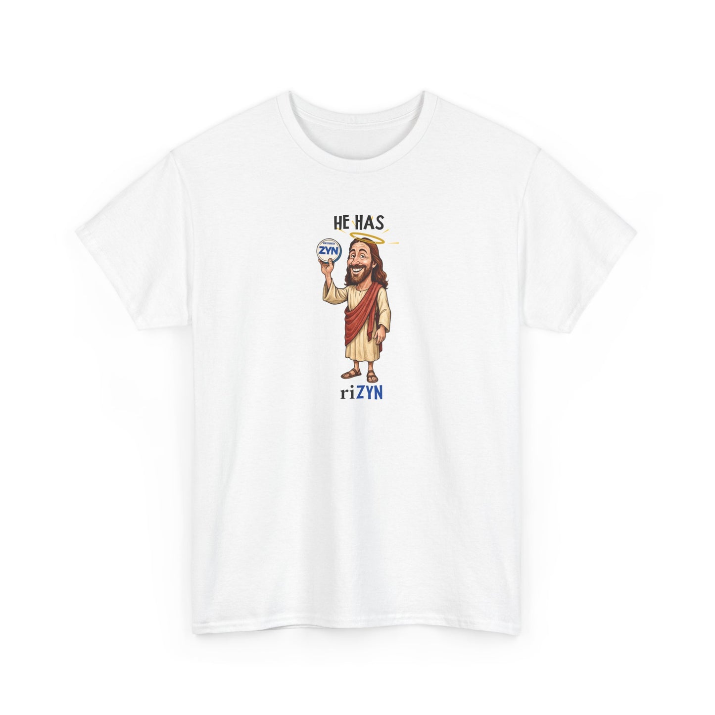 Humorous Easter Unisex Heavy Cotton Tee - 'He Has riZYN'