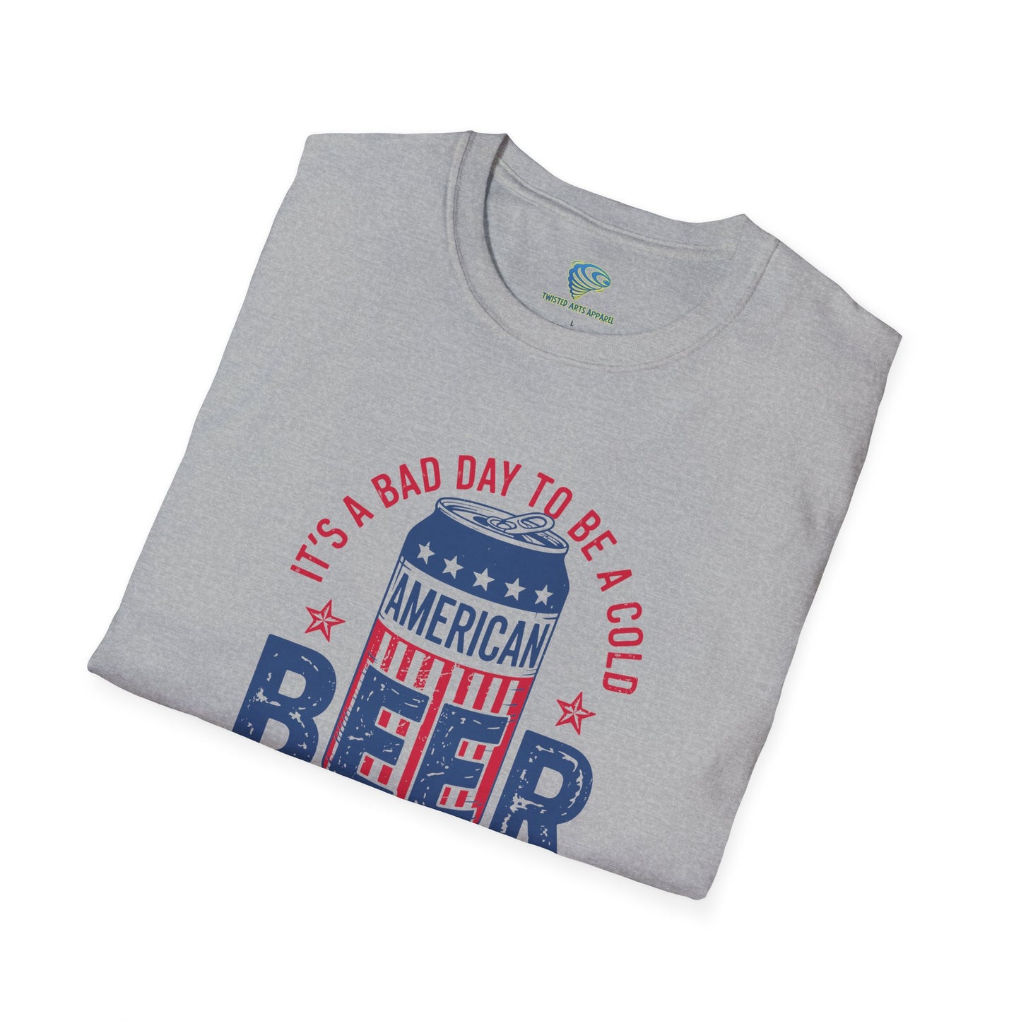 Patriotic 'It's A Bad Day To Be A Cold Beer' Unisex Tee