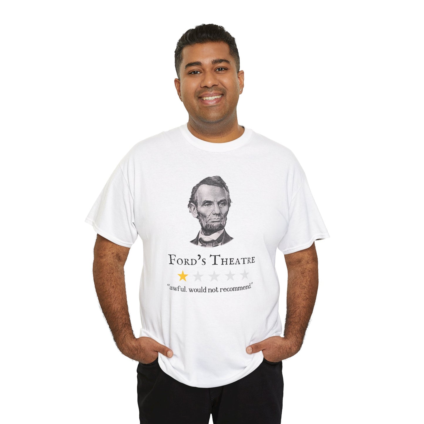Funny Abraham Lincoln Ford's Theater Google Review Unisex Tee