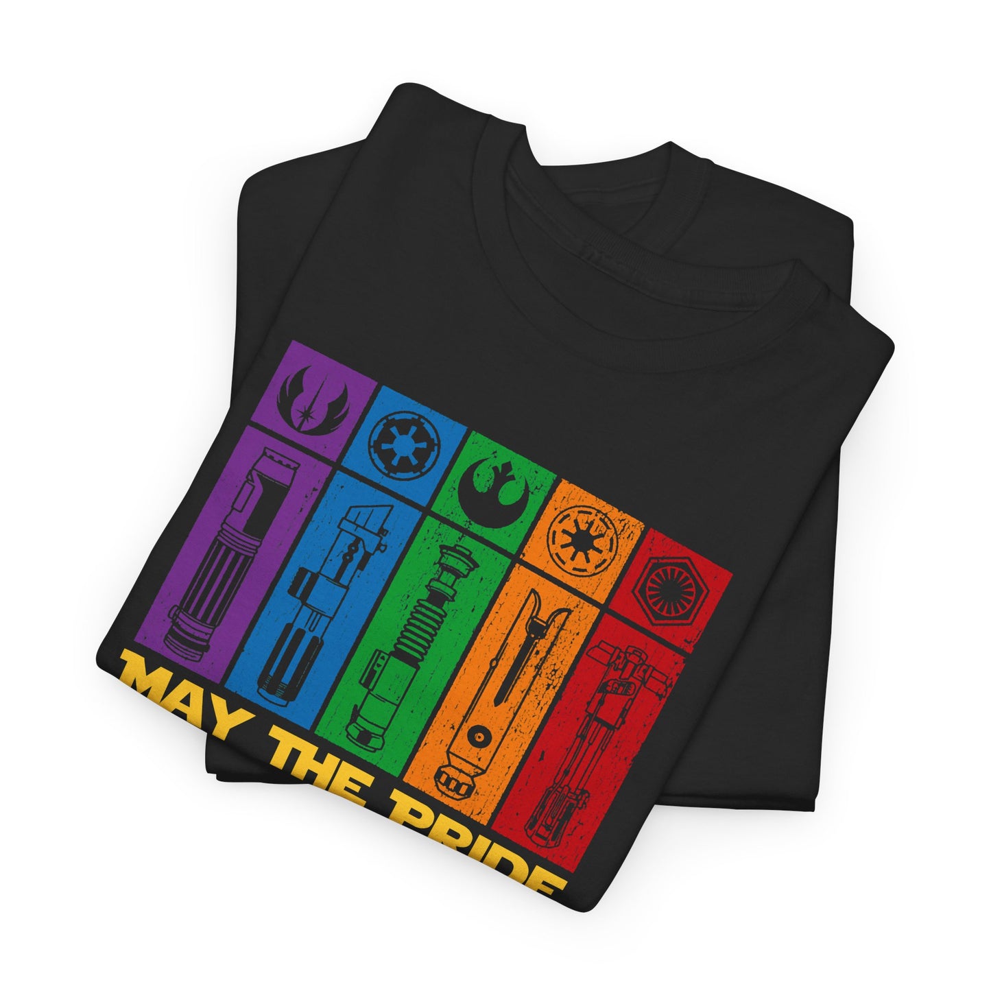 Pride-Themed Unisex Heavy Cotton Tee - "May the Pride Be With You"