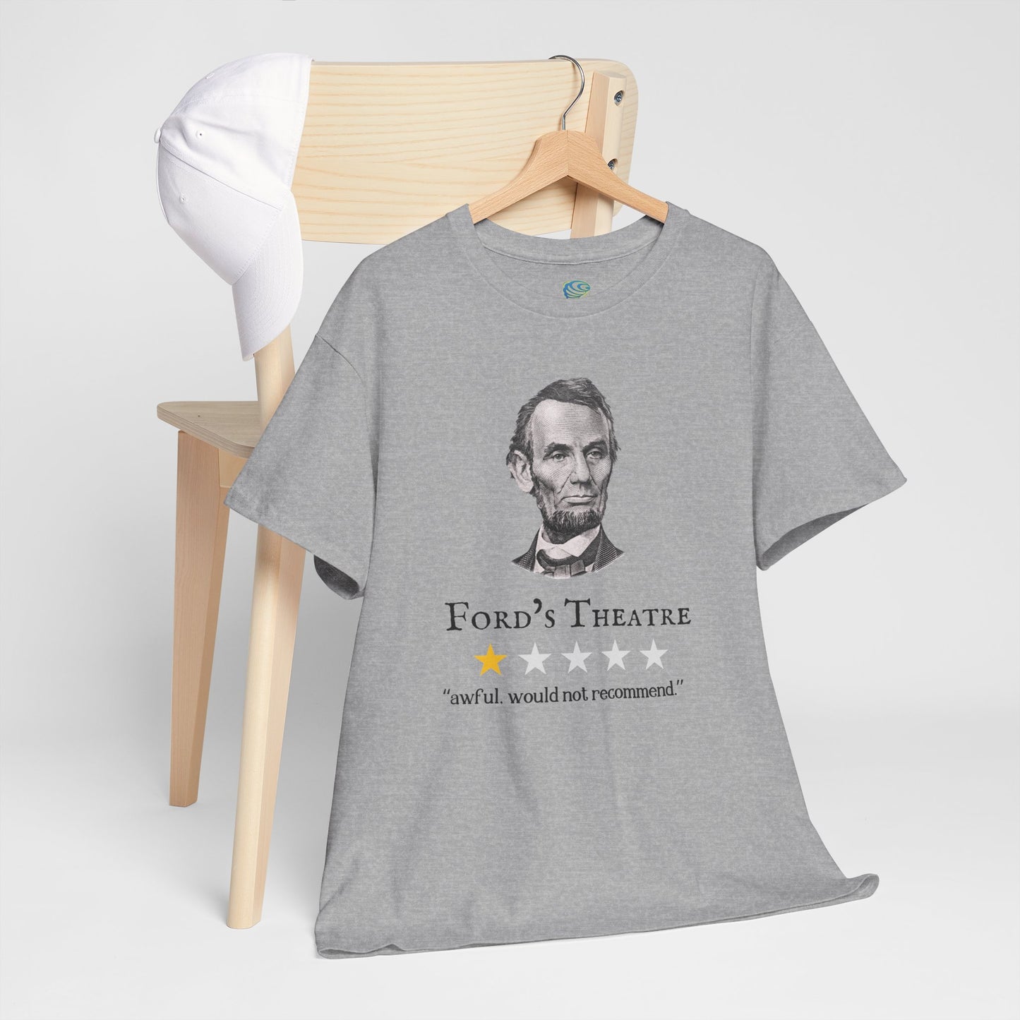 Funny Abraham Lincoln Ford's Theater Google Review Unisex Tee