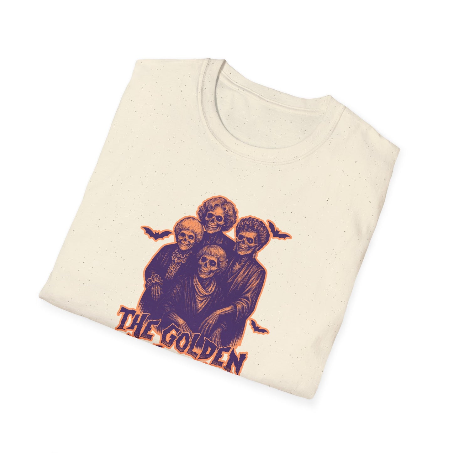 The Golden Ghouls Unisex Softstyle T-Shirt, Sitcom Inspired Halloween Shirt, Ghoul Tee, Spooky Apparel, Ghostly Gift, Festival Wear