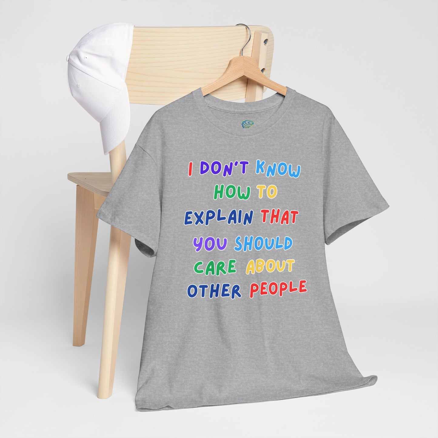 Compassion Message Unisex Heavy Cotton Tee - Comfortable & Thought-Provoking T-Shirt