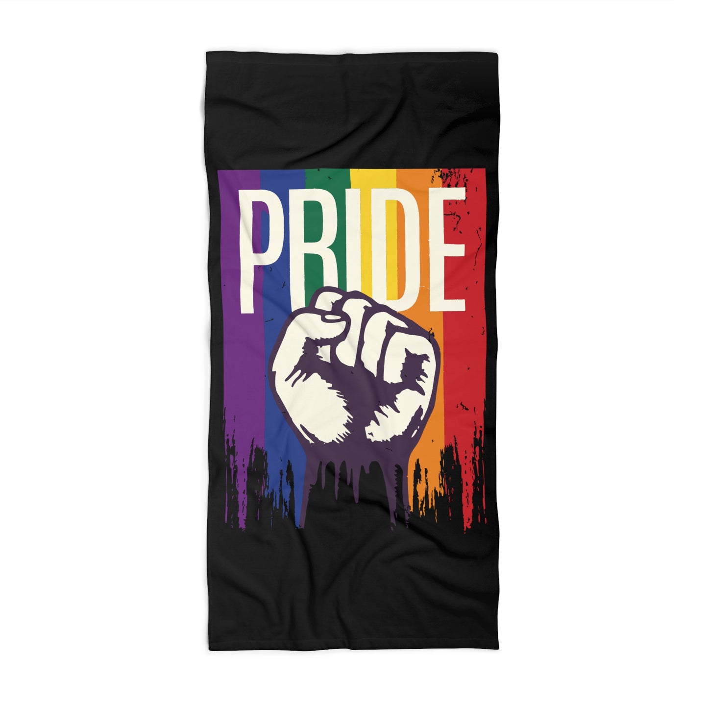 Pride Beach Towel - Vibrant Rainbow Design for LGBTQ+ Celebrations
