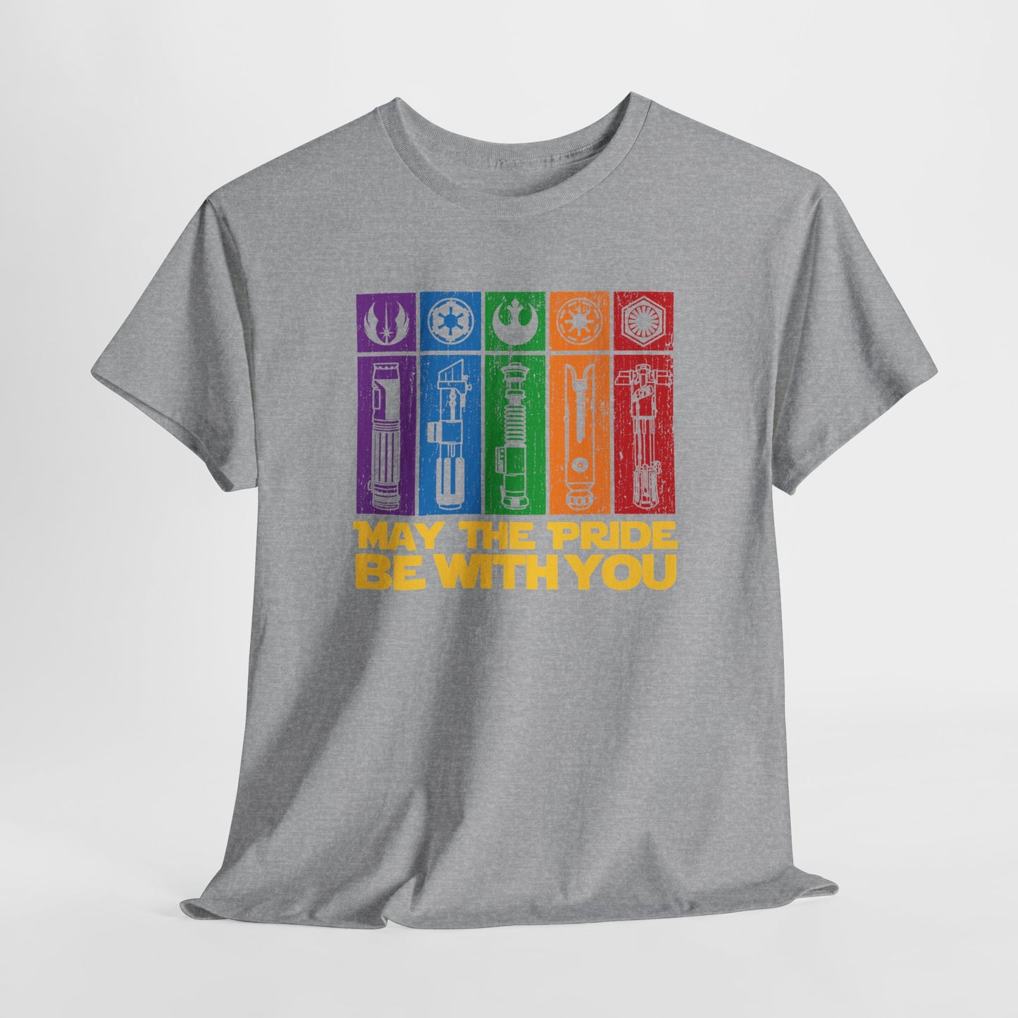 Pride-Themed Unisex Heavy Cotton Tee - "May the Pride Be With You"