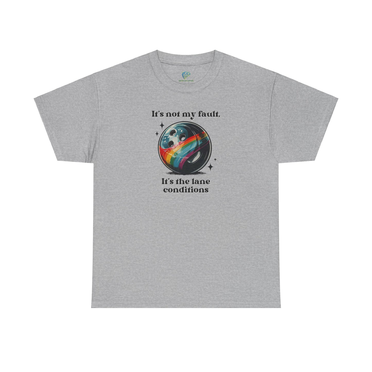 Funny Bowling Tee, 'It's The Lane Conditions' Unisex T-Shirt