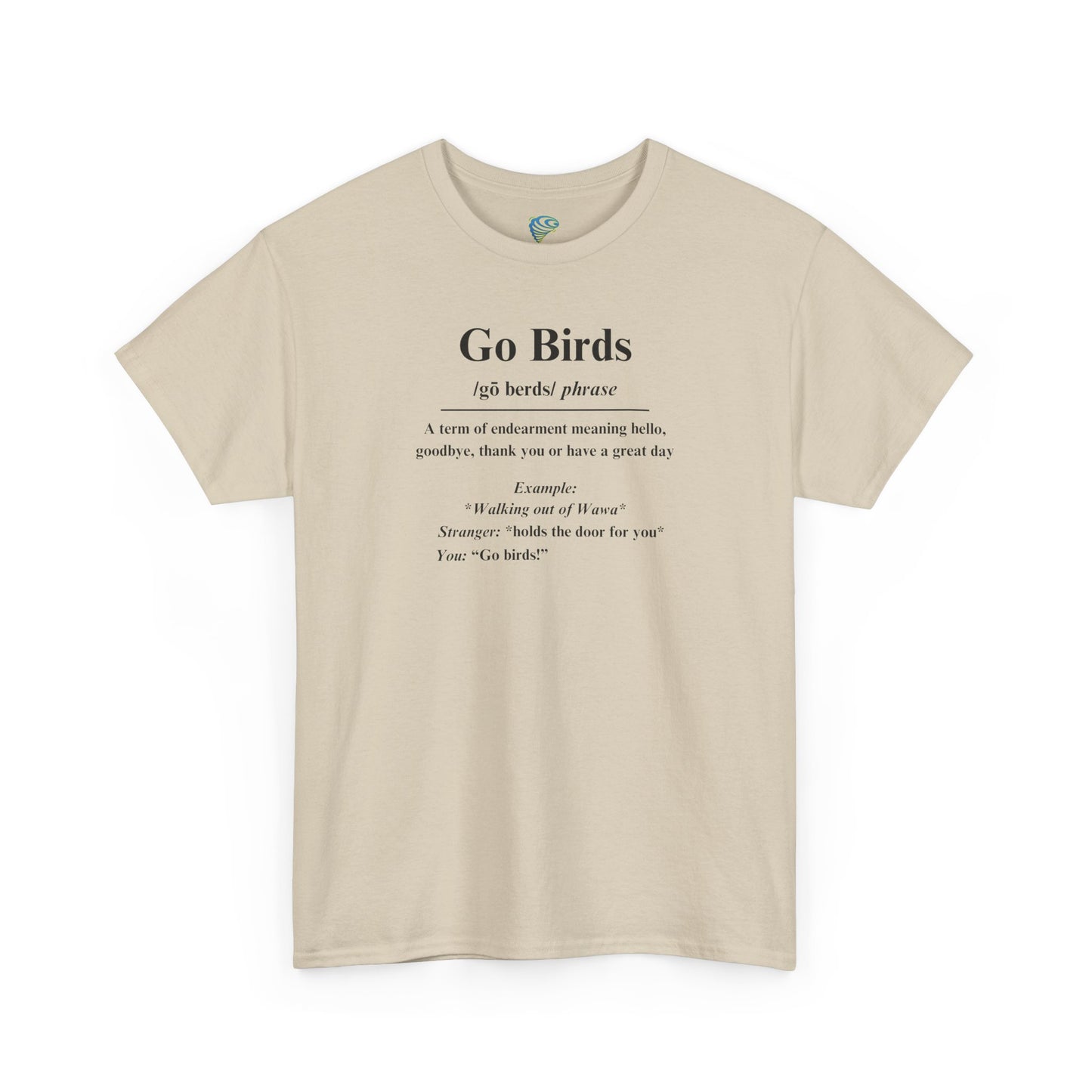 Go Birds Unisex Heavy Cotton Tee - Casual Gift for Bird Lovers