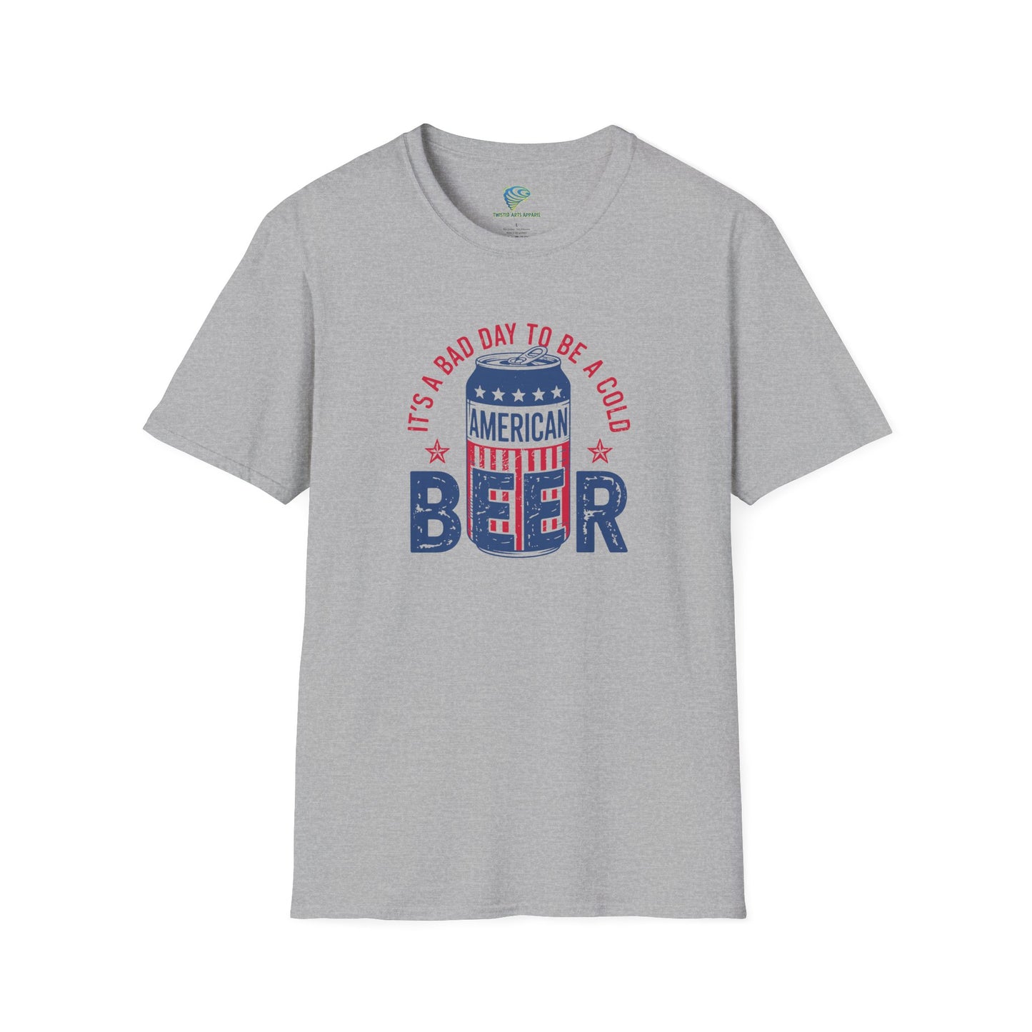 Patriotic 'It's A Bad Day To Be A Cold Beer' Unisex Tee