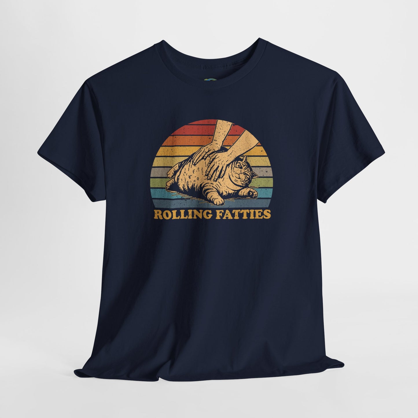 Funny 'Rolling Fatties' Unisex Tee - Fat Cat T-shirt