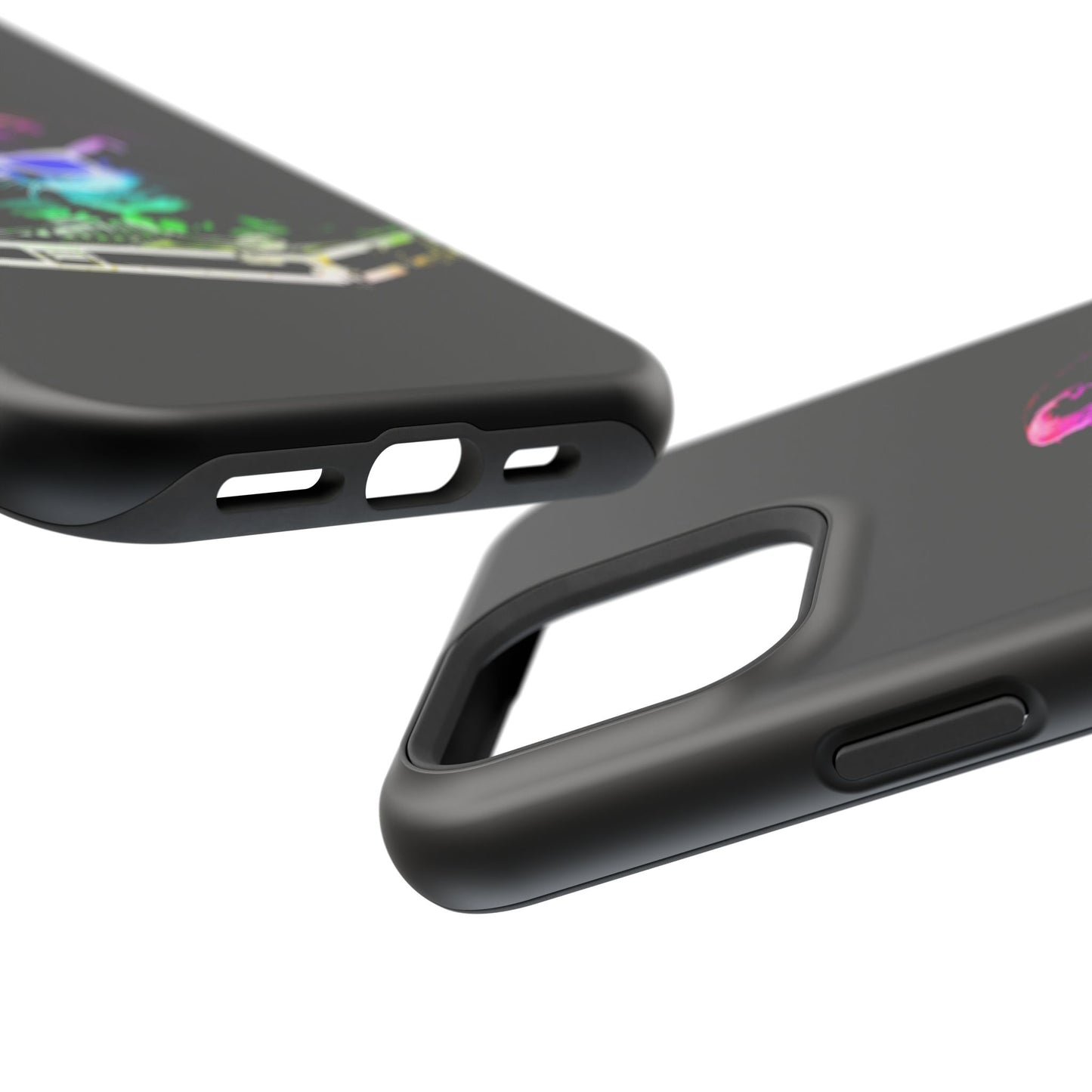 iPhone Case - Retro Rainbow DJ Kitty - MagSafe