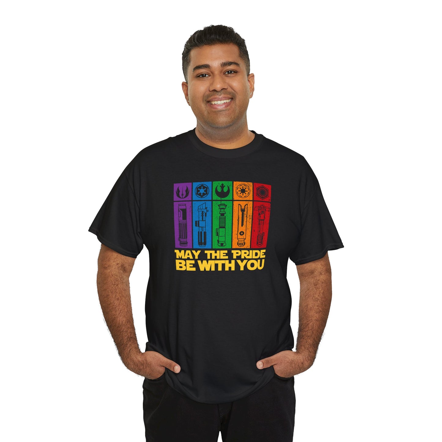 Pride-Themed Unisex Heavy Cotton Tee - "May the Pride Be With You"