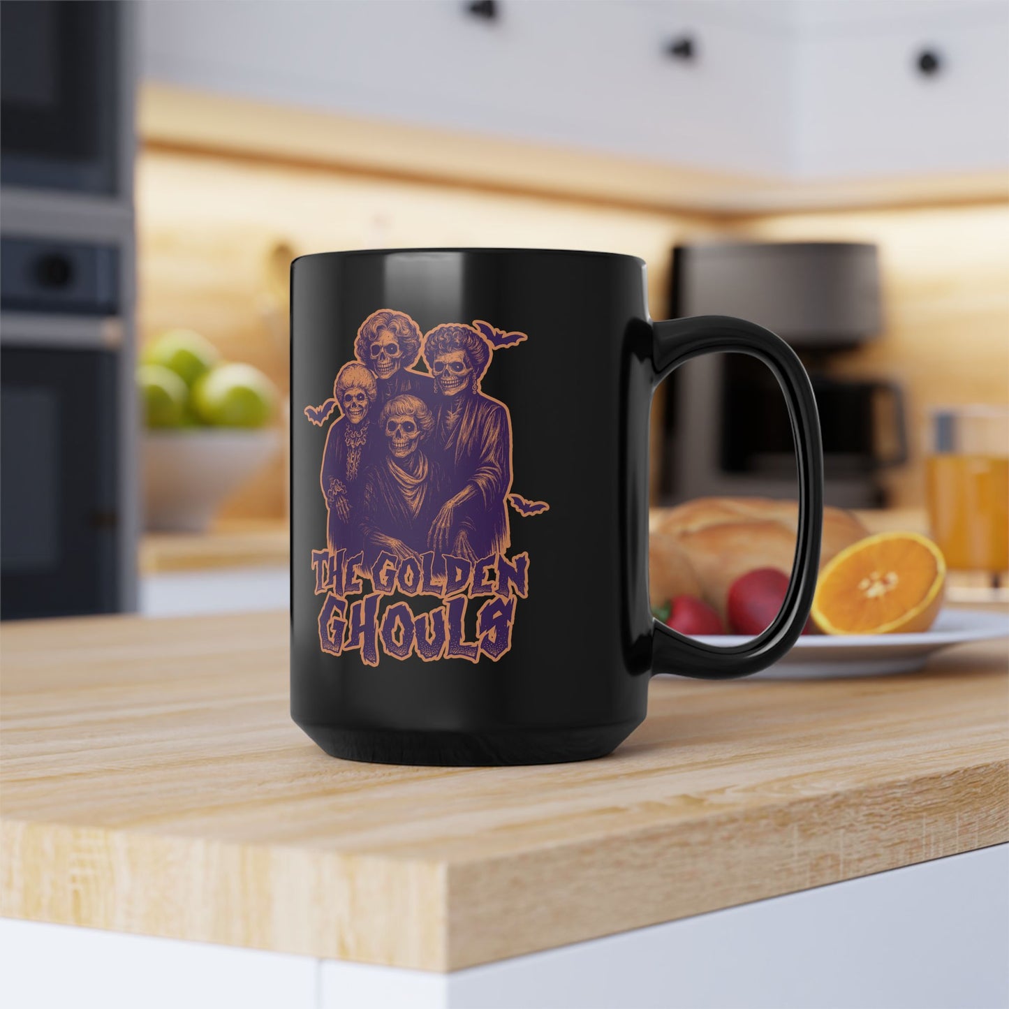 The Golden Ghouls Coffee Mug, Halloween Gift Idea, Unique Drinkware, 15oz Halloween Mug
