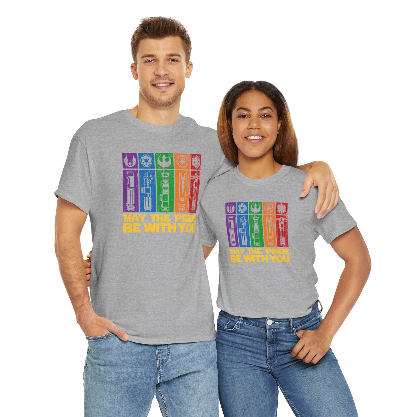 Pride-Themed Unisex Heavy Cotton Tee - "May the Pride Be With You"