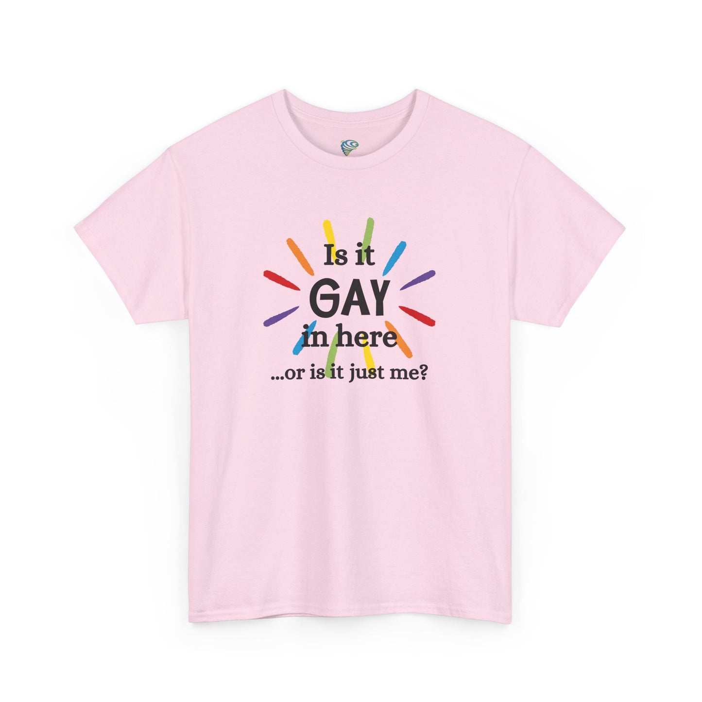 Is it GAY in Here? Unisex Heavy Cotton Tee - LGBTQ+ Pride Shirt