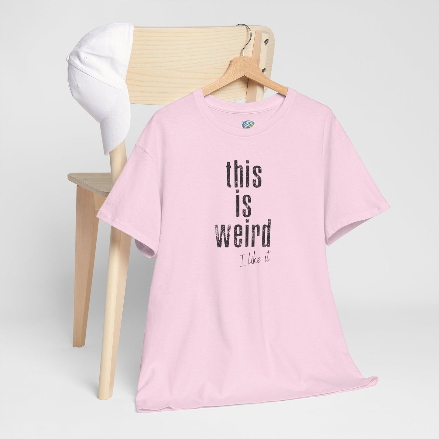 This Is Weird Unisex Heavy Cotton Tee - Fun Casual Shirt for Quirky Individuals