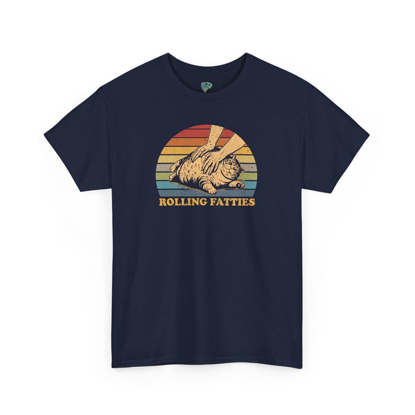 Funny 'Rolling Fatties' Unisex Tee - Fat Cat T-shirt