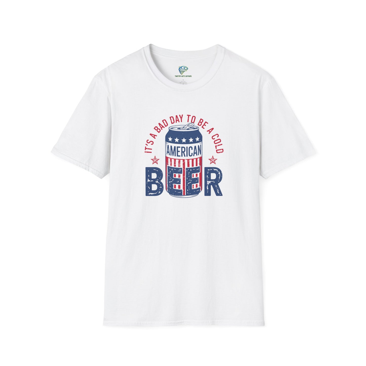 Patriotic 'It's A Bad Day To Be A Cold Beer' Unisex Tee