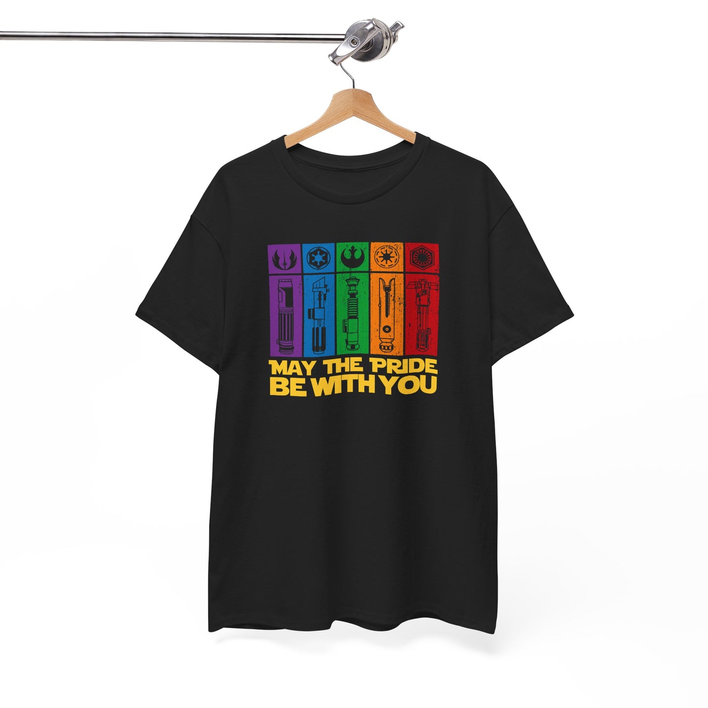 Pride-Themed Unisex Heavy Cotton Tee - "May the Pride Be With You"