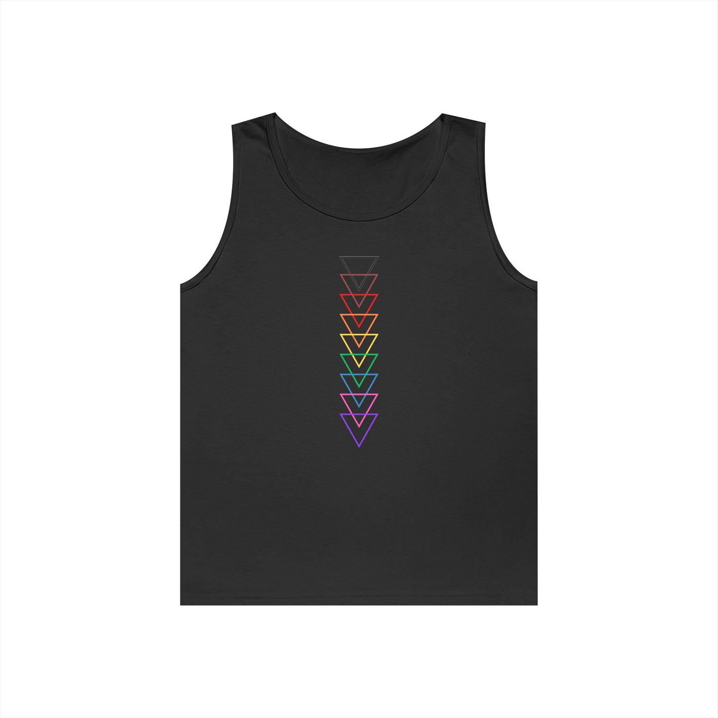 LGBTQ+ Pride Arrows Design Unisex Heavy Cotton Tank Top - Summer Vibes
