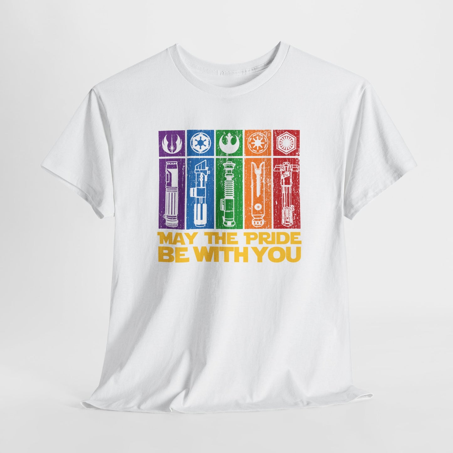Pride-Themed Unisex Heavy Cotton Tee - "May the Pride Be With You"