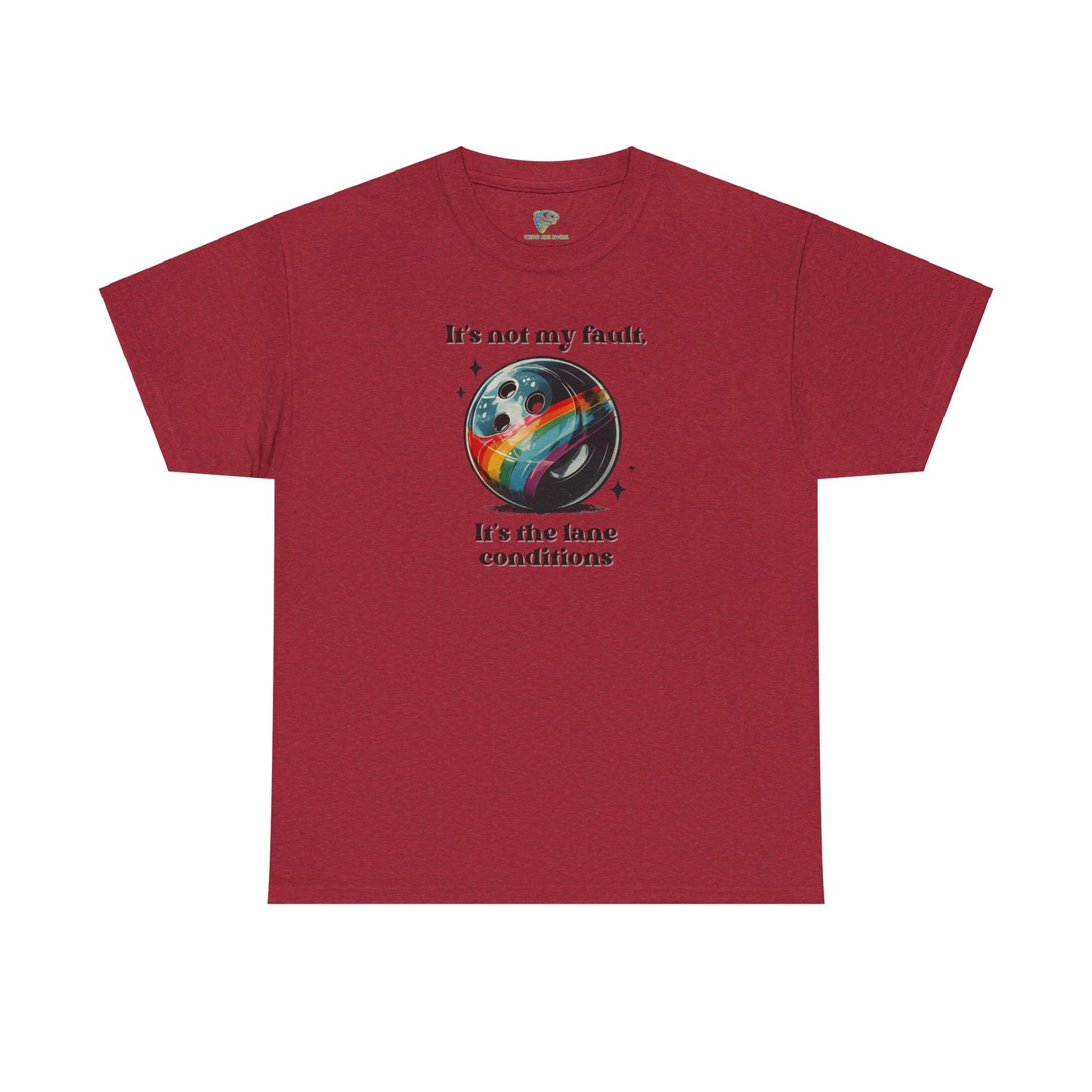 Funny Bowling Tee, 'It's The Lane Conditions' Unisex T-Shirt