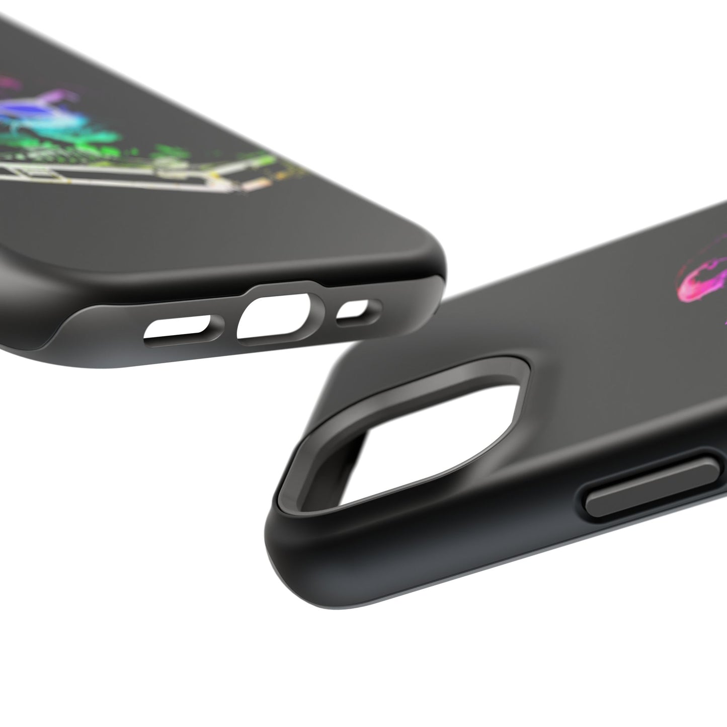 iPhone Case - Retro Rainbow DJ Kitty - MagSafe