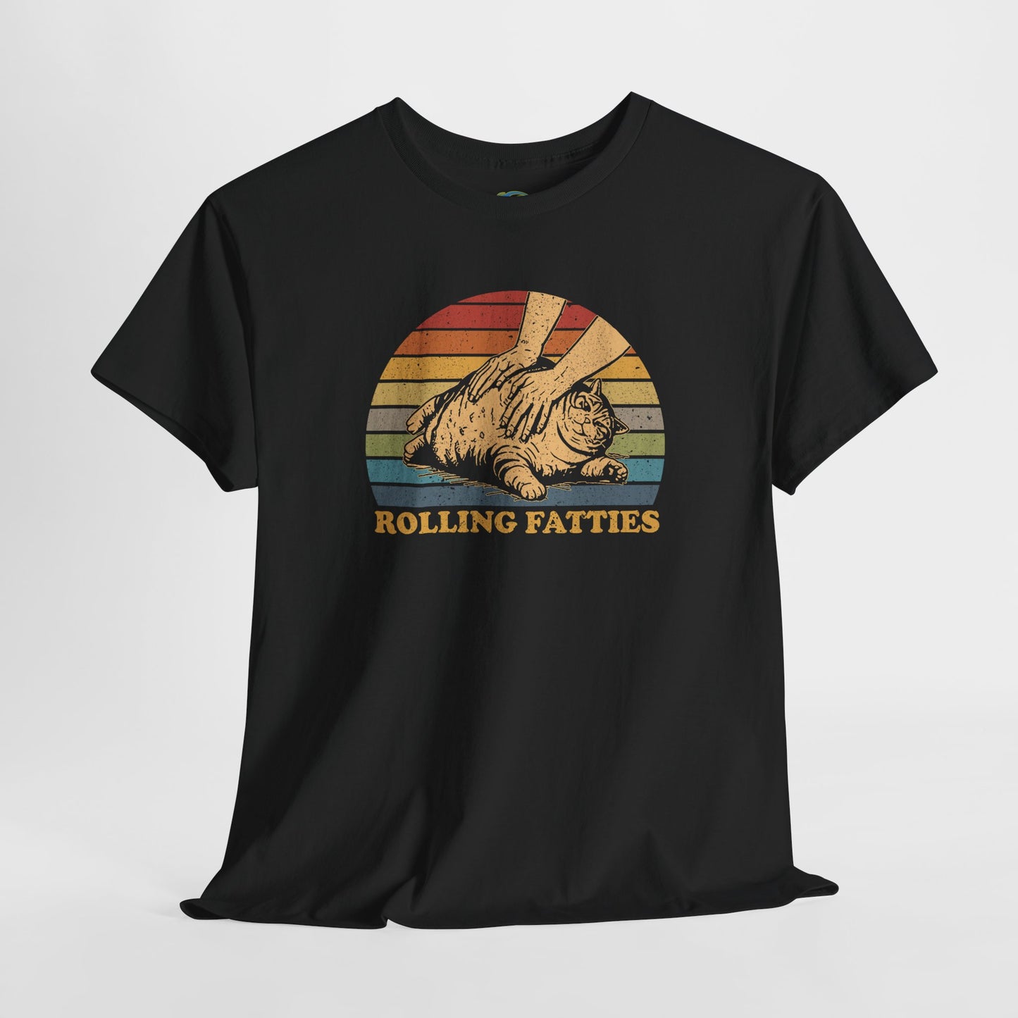 Funny 'Rolling Fatties' Unisex Tee - Fat Cat T-shirt