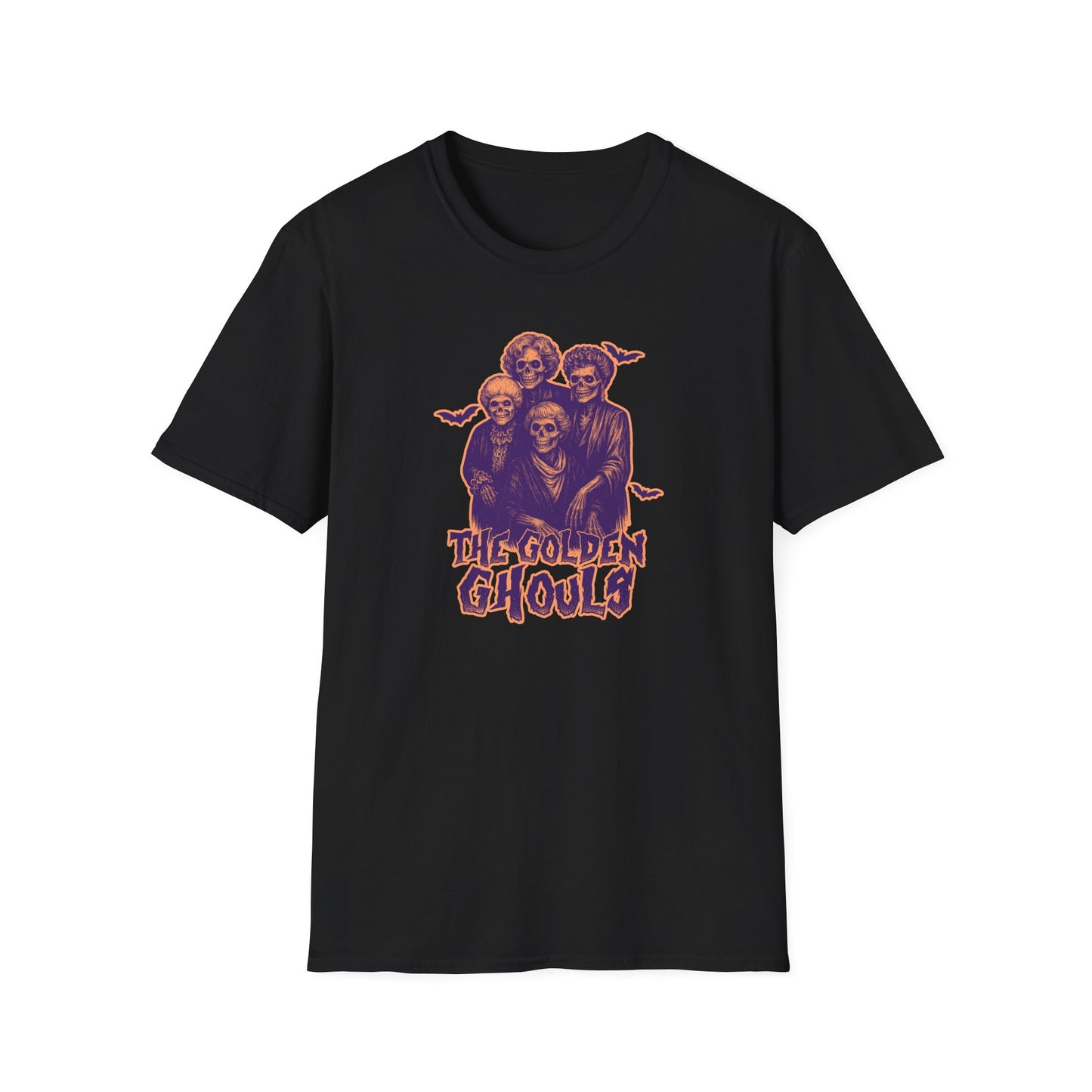 The Golden Ghouls Unisex Softstyle T-Shirt, Sitcom Inspired Halloween Shirt, Ghoul Tee, Spooky Apparel, Ghostly Gift, Festival Wear