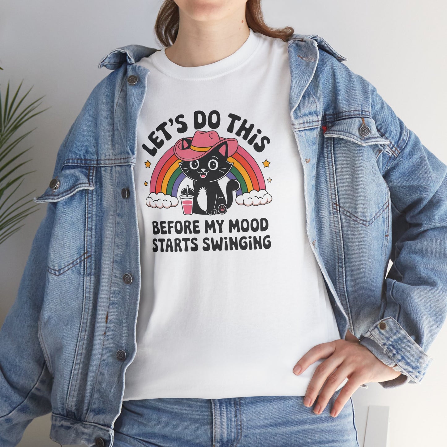 Funny Mood Swing Comedic Unisex T-Shirt, Let's Do This Before My Mood Starts Swinging, Humor Tee, Sarcastic Shirt, Comedic Top