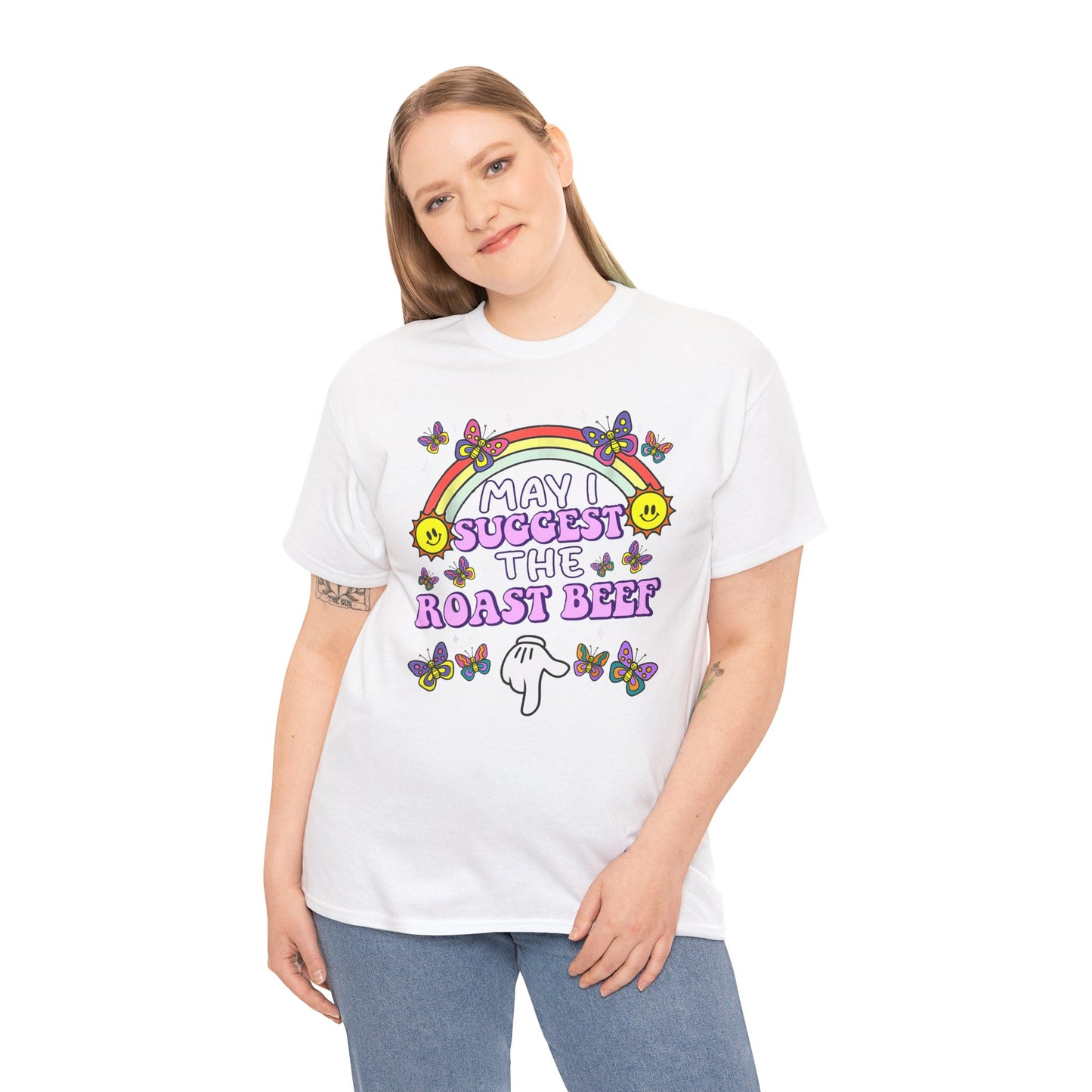 Funny Women's Embarrassing Roast Beef Unisex Tee, Joke Shirt Exchange Gift, Hilarious Humor