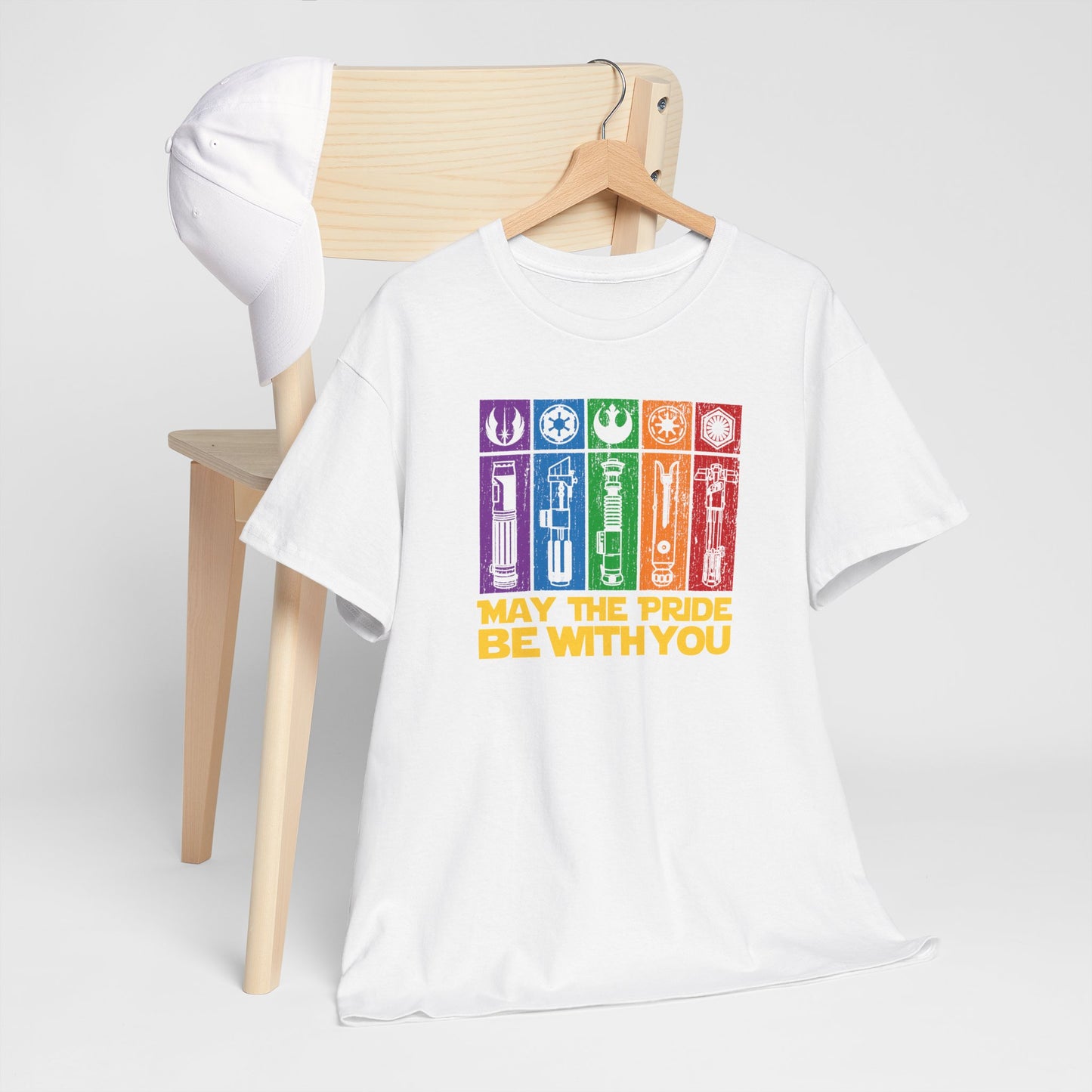 Pride-Themed Unisex Heavy Cotton Tee - "May the Pride Be With You"