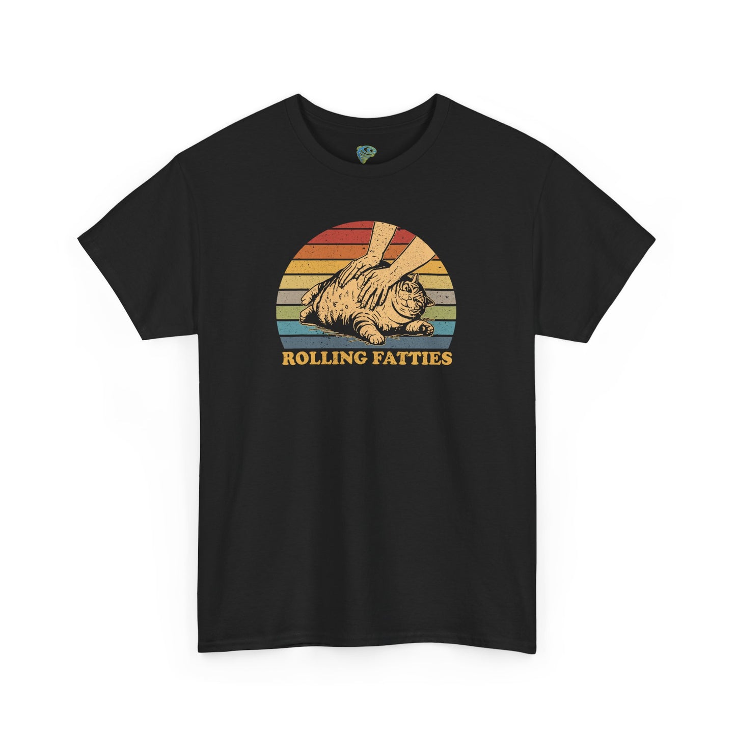 Funny 'Rolling Fatties' Unisex Tee - Fat Cat T-shirt