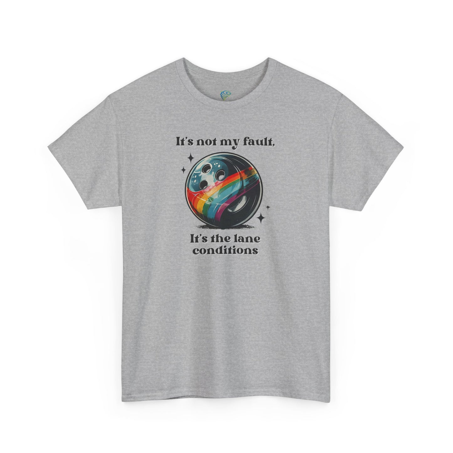 Funny Bowling Tee, 'It's The Lane Conditions' Unisex T-Shirt